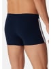 Schiesser Retro Short / Pant 95/5 Stretch - Organic Cotton in Dunkelblau / grau