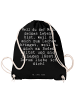 Mr. & Mrs. Panda Sportrucksack Weil du der Mann... mit Spruch in Schwarz