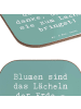Mr. & Mrs. Panda Untersetzer Spruch Florist Erde Lächeln mit Spruch in Meeresbrise