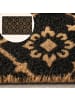 relaxdays Kokos-Fußmatte in Natur/ Schwarz - (B)60 x (T)40 cm