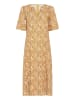 Pulz Kleid PZNELLY Regular fit in Yellow Paisley Printed