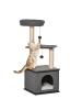 Pawhut Kratzbaum Dunkelgrau 40L x 40B x 104H cm