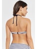 Venice Beach Bandeau-Bikini-Top in weiß-marine-gestreift