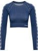 Hummel Hummel T-Shirt Hmlmt Yoga Damen Atmungsaktiv Schnelltrocknend Nahtlosen in INSIGNIA BLUE