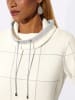 creation L Jacquard-Pullover in ecru-silberfarben