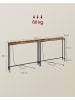 VASAGLE 2er-Set: Flurtisch in Braun-Schwarz - (B)200 x (H)80 x (T)15 cm