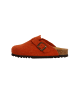 Scholl Fae Leder Pantoletten Orange