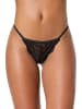 Yenita® Spitzen String in Schwarz