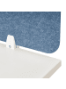 Beliani Schreibtischtrennwand SPLIT in Blau - (W) 160 x (H) 50 x (L) 1 cm