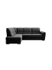 MF Design Silver Recamiere Links in Schwarz -  (L) 270 x (B) 270 x (H) 93 cm
