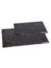 Stoneline Glas Schneidebrett 30x20 und 40x30 cm Set 2-teilig in Schwarz