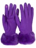 styleBREAKER Touchscreen Handschuhe in Violett