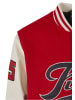 FUBU College Jacket in red/offwhite
