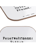 Mr. & Mrs. Panda Untersetzer für Gläser Spruch Feuerwehrmann Ret... in Weiß