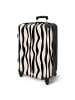 MuchoWow Suitcase, Koffer, Reisekoffer Zebra weiß schwarz