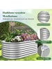 COSTWAY Hochbeet Metall Oval in Silber
