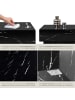 tectake Beistelltisch Inkl. Bodenschoner, Belastbarkeit 45 kg, 90 x 50 x 40 cm