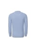 Gant Strickpullover Micro Textured Cotton C-Neck in hellblau