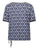 Betty Barclay Casual-Shirt mit Tunnelzug in Blau/Weiß