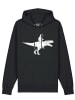 wat? Apparel Sweatshirt Astronaut on T-Rex in Schwarz