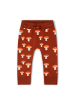 Little Green Radicals Tie Waist Knitted Joggers in Orange