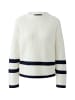 Oui Pullover VINIAH in white blue