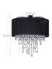 relaxdays Deckenlampe in Schwarz/ Silber - Ø 40 cm
