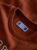 JACK & JONES Junior Sweatshirt JJECALEB VARSITY SWEAT CREW NECK JNR in burnt henna