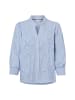 NÜMPH Bluse NUEmelia in blau weiß