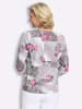 Sieh an! 3/4-Arm-Shirt in rosé-steingrau-bedruckt