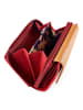 Greenburry Nappa Geldbörse RFID Schutz Leder 14 cm in red-tan