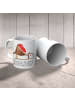 Mr. & Mrs. Panda Tasse Rotkehlchen Schlitten mit Spruch in Weiß