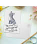 Mr. & Mrs. Panda Postkarte Französische Bulldogge Liebe mit Spruch in Weiß