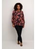 KAFFE curve Langarm-Bluse KCjeanetta Regular fit in Black / Red Tones Berry