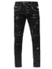 Rusty Neal Jeans Hose "MISATO" Slim Fit (THE FULLY LOADED) in Black Used