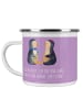 Mr. & Mrs. Panda Camping Emaille Tasse 12 Hochzeitstag Nickelhoc... in Lavendeltraum