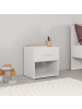 CALICOSY Nachttisch ARLO in Weiß - (W) 40  x (H) 45,8  x (L) 34,3  cm