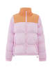 myMo Damen Wattierte Steppjacke in Süßes Pink Aprikose