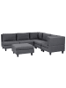 Beliani 6-tlg Modulsofa UNSTAD in Grau