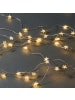 Butlers LED-Drahtlichterkette Sterne 100 Lichter mit USB-Batteriefach STAR LIGHTS in Transparent