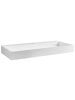 Beliani Waschbecken QUENKO in Weiß - (W) 100 x (H) 12 x (L) 46 cm