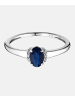 Diamant L'éternel Ring aus 375 Weißgold mit Diamant mit Saphir