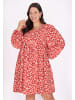 Usha Plus Size Dress in Red