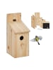 relaxdays Nistkasten-Bausatz in Natur - (B)11,5 x (H)29,5 x (T)17 cm