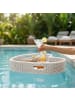 relaxdays Schwimmendes Tablett "Herz" in Weiß - (B)60 x (H)20 x (T)60 cm
