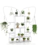 COSTWAY 6-stufiger Metall Pflanzenständer in Weiß
