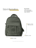 Bag Street Cityrucksack, Freizeitrucksack Nylon grau ca. 26cm breit ca. 30cm hoch