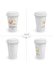 Mr. & Mrs. Panda To Go Becher Huhn Stolz mit Spruch in Weiß