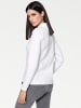 Heine Langarm-Poloshirt in weiß