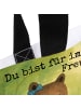 Mr. & Mrs. Panda Shopper Tasche Bär Freundin Design mit Spruch in Weiß